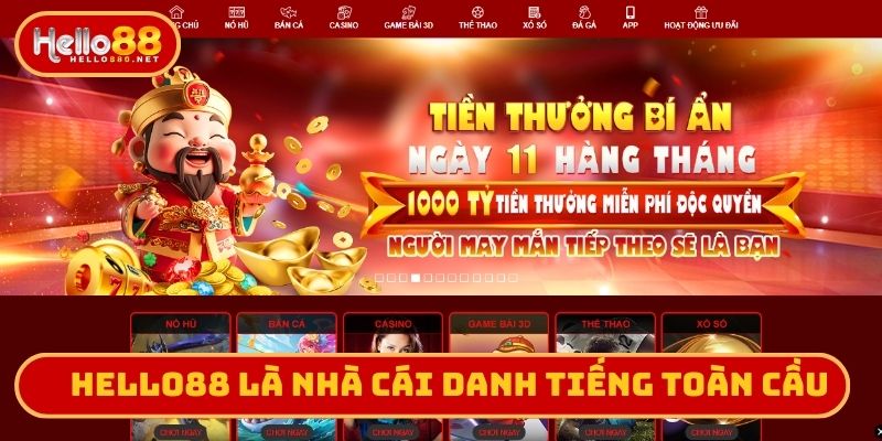 Hello88 là nhà cái danh tiếng toàn cầu